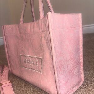 Versace Athena tore pink baroque bag